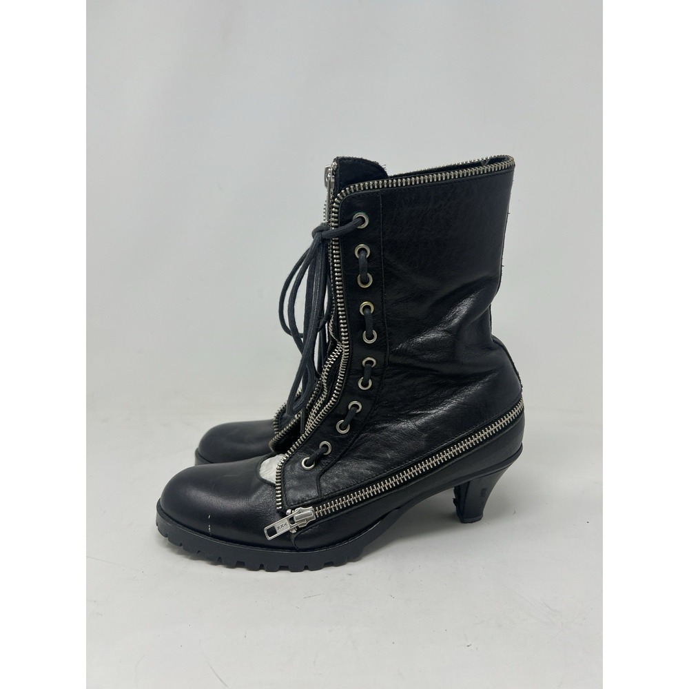 LIMI feu Yohji Yamamoto Black Convertible Boots Size M Measure 9.5‎ Inches - Picture 6 of 12